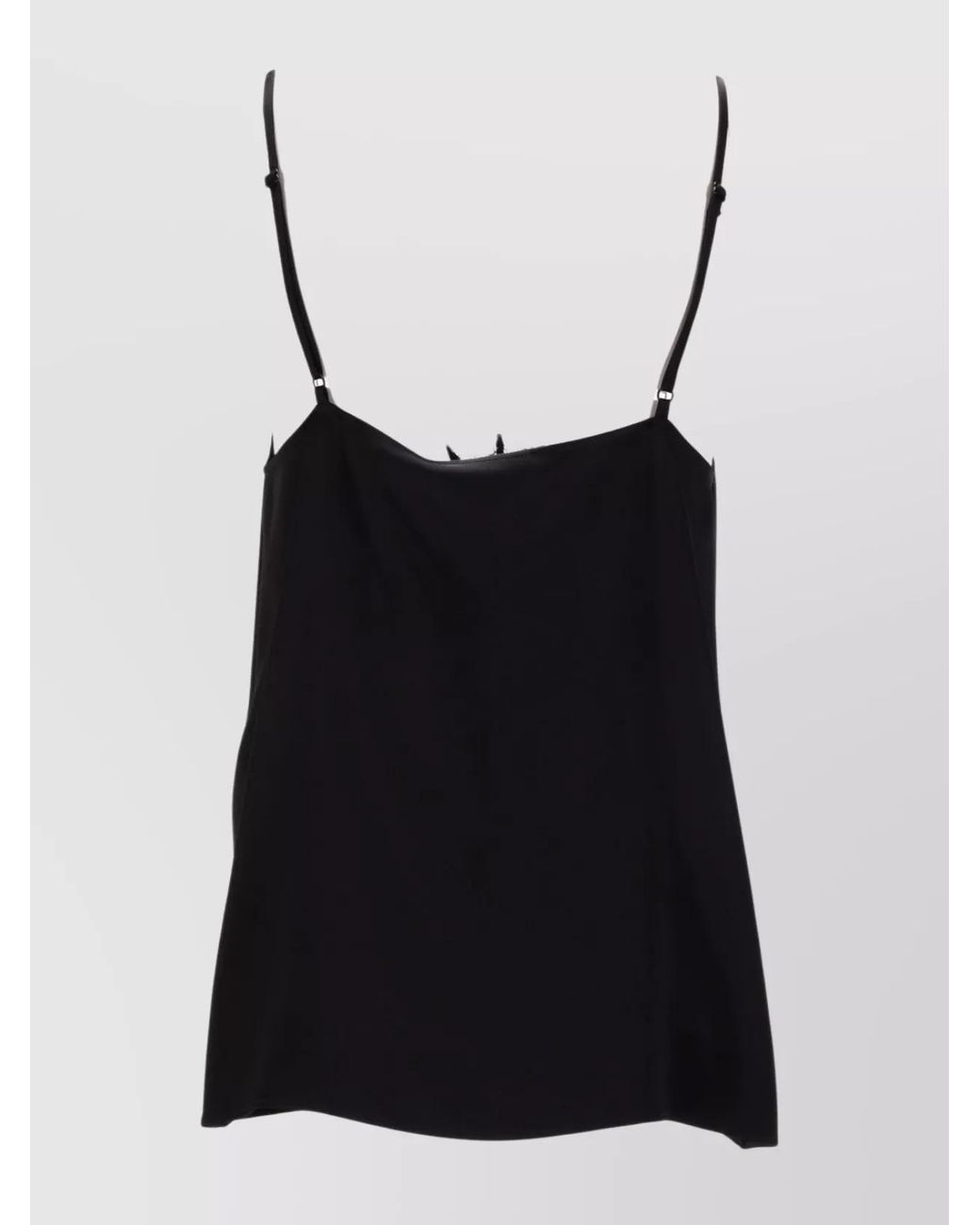 Stella McCartney Black Satin Slip Top