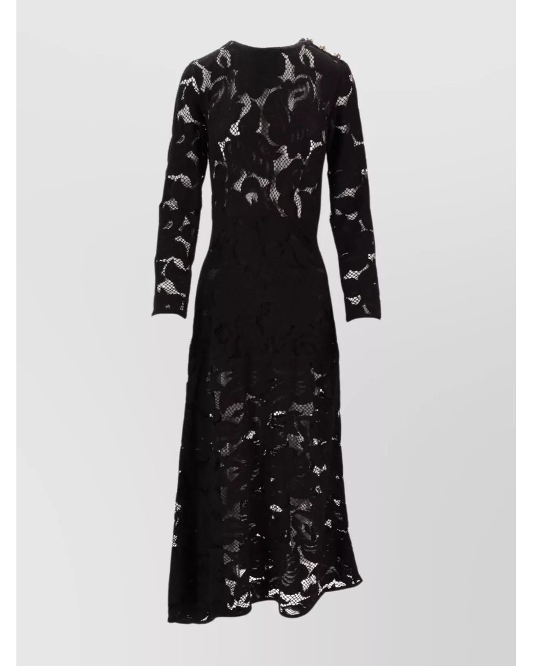 chinese dress ladies Black Lace Overlay Long Sleeve Fishtail Midi Dress – AX Paris main image 1