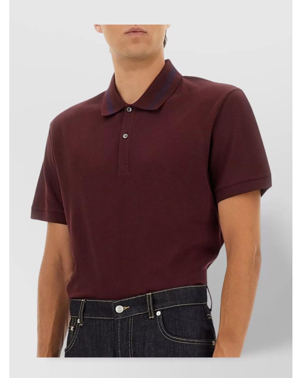 McQueen Multicolor Cotton Polo Shirt for men