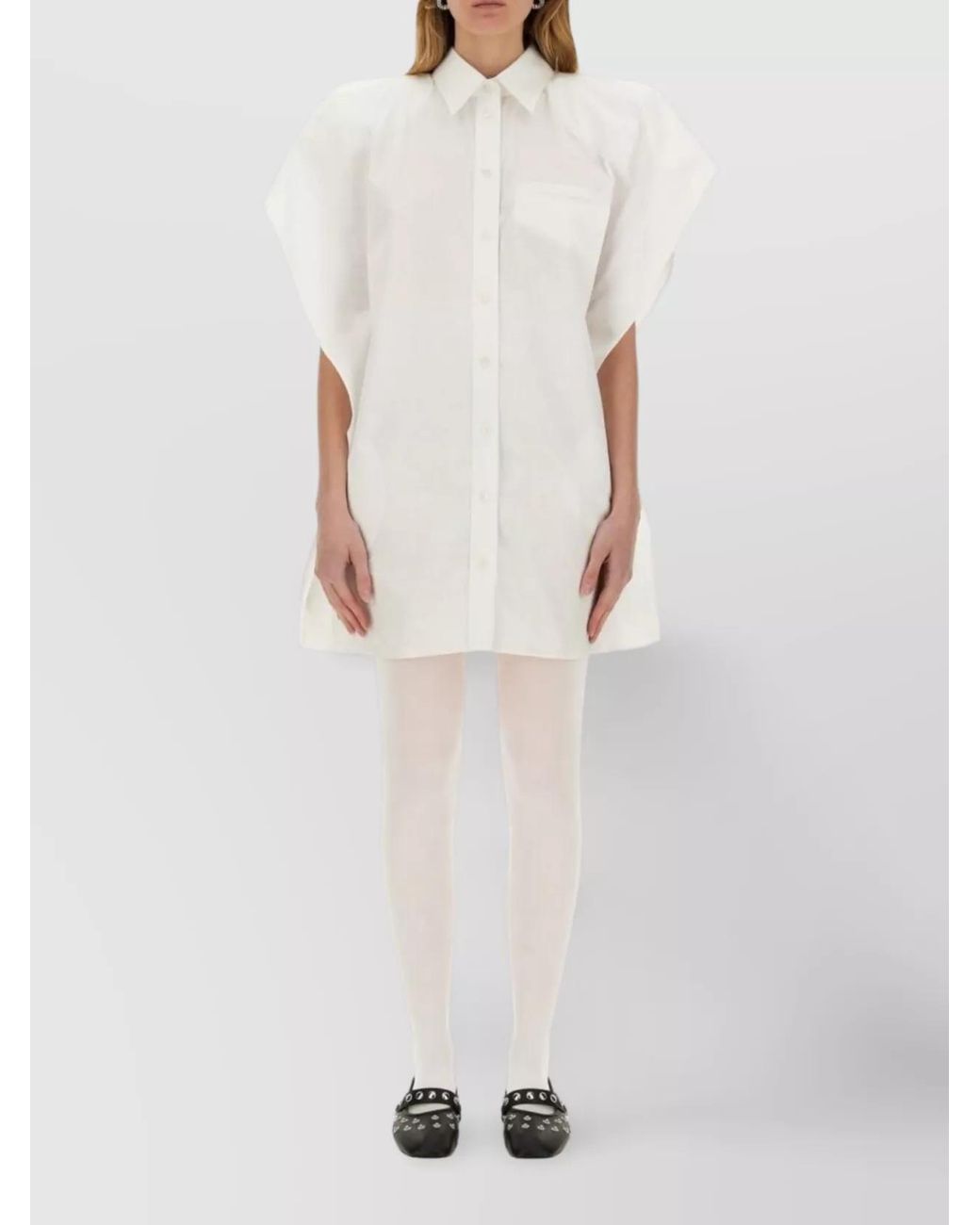 Stella McCartney White Cotton Mini Dress