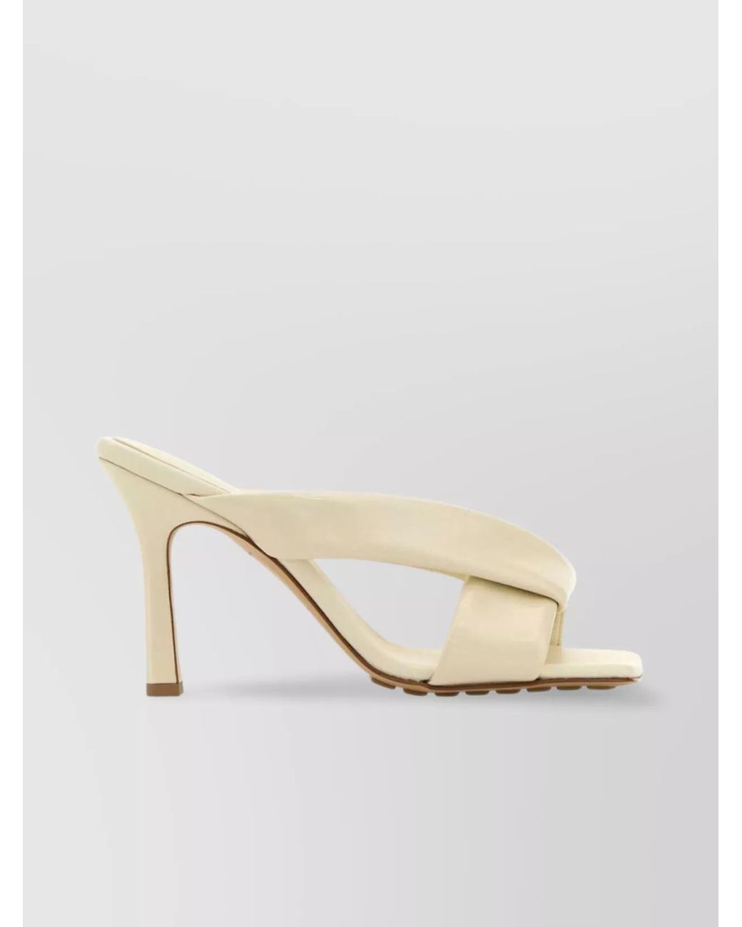 Bottega Veneta Natural Leather Riva Mules
