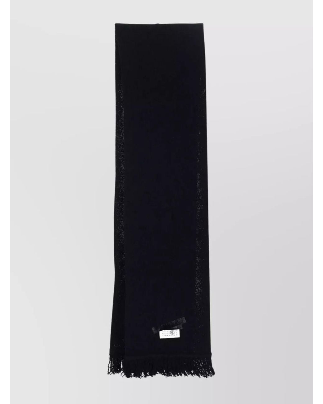 MM6 by Maison Margiela Blue Ribbed Wool Scarf for men