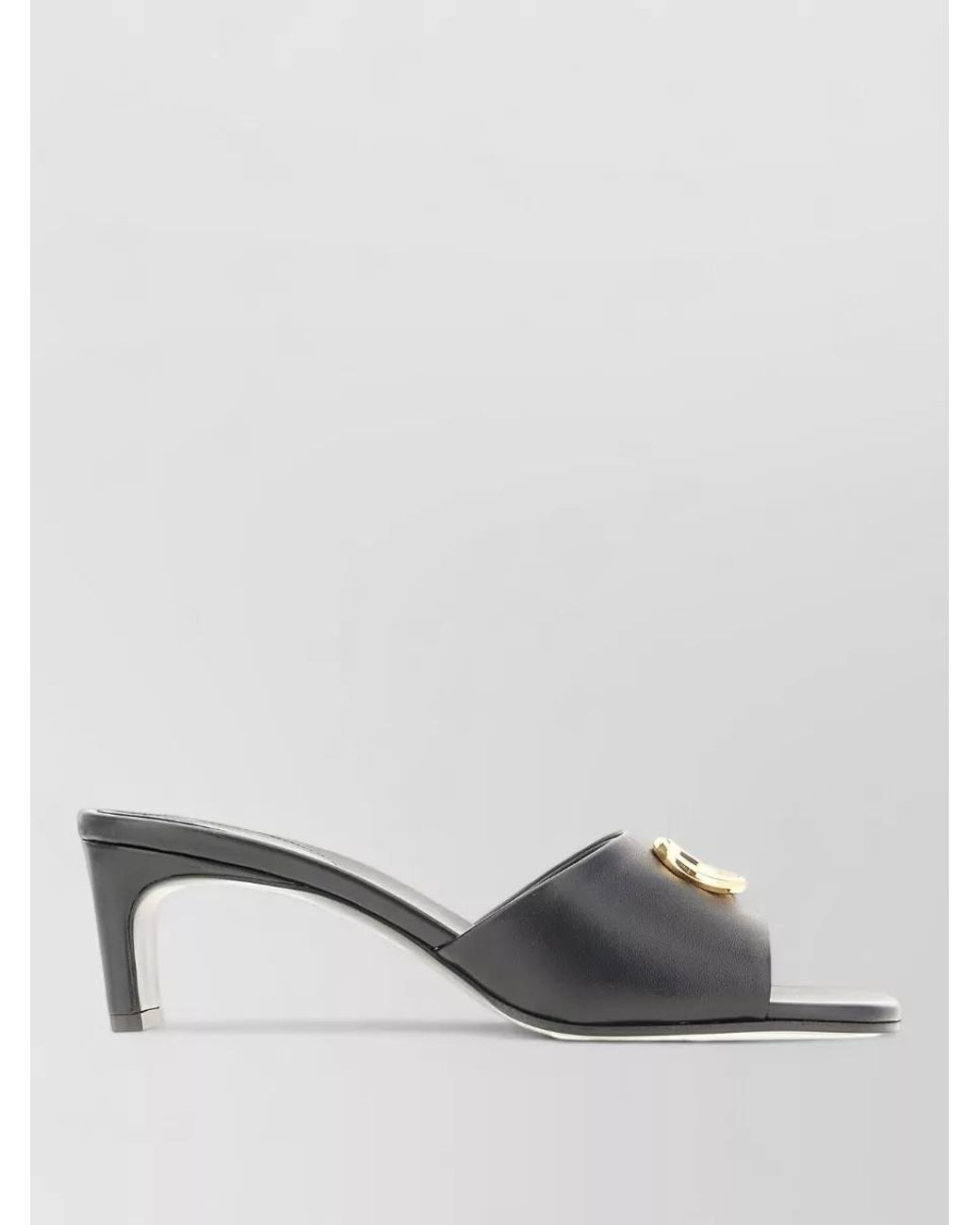 Gucci Multicolor Leather Mid-Heel Mules
