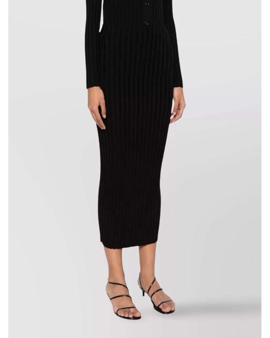 Fabiana Filippi Black Fitted Skirt