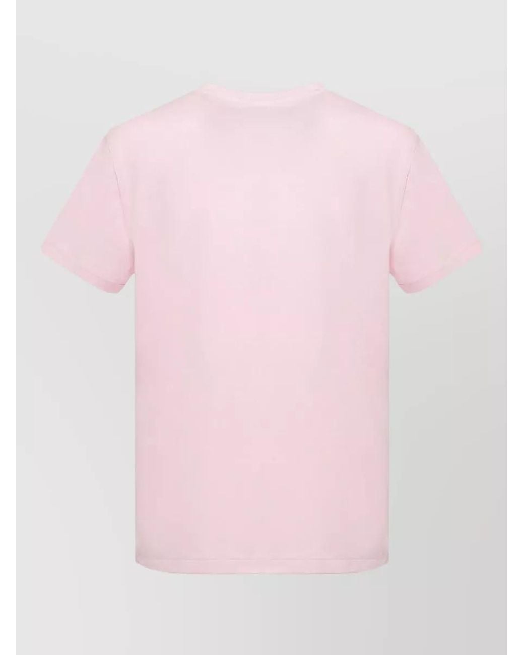 Ralph Lauren Pink Short-Sleeve Cotton T-Shirt for men