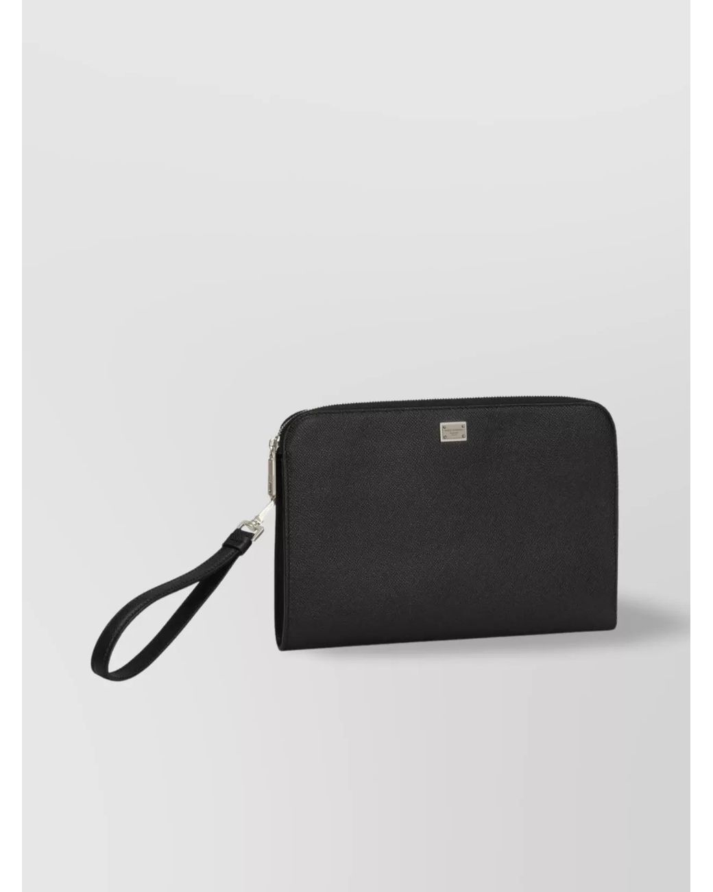 Dolce & Gabbana Black Leather Sicily Clutch Bag for men