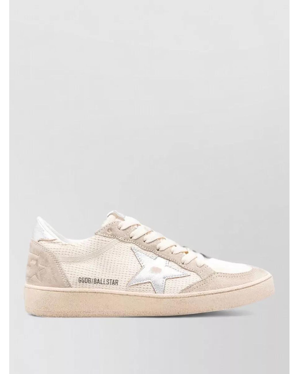 Golden Goose Deluxe Brand Natural Leather Crochet Low-Top Sneakers