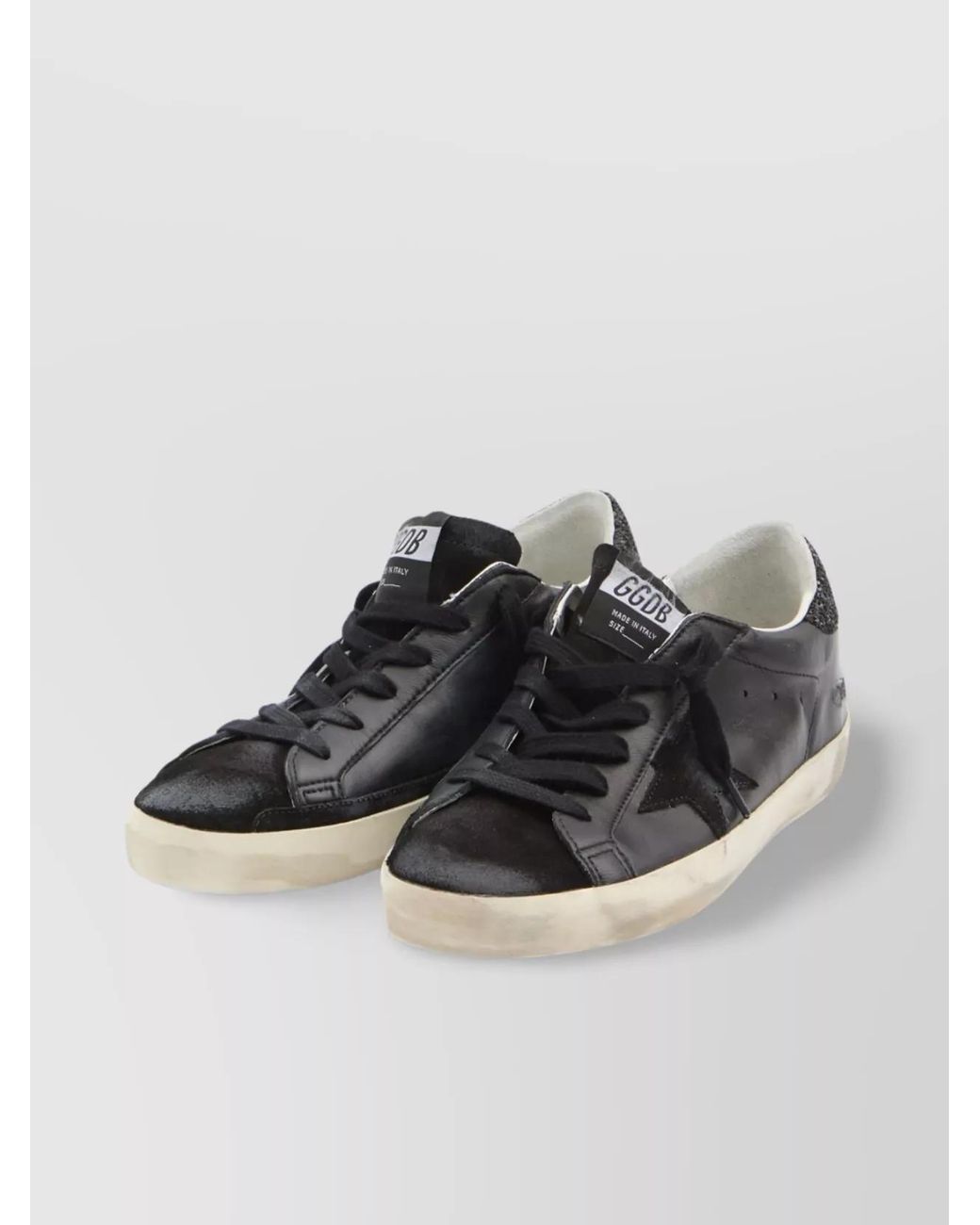 Golden Goose Deluxe Brand Black Super Star Vintage Suede Sneakers