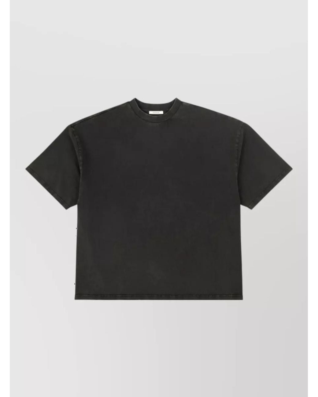 Entire studios Black Oversized Cotton T-Shirt for men