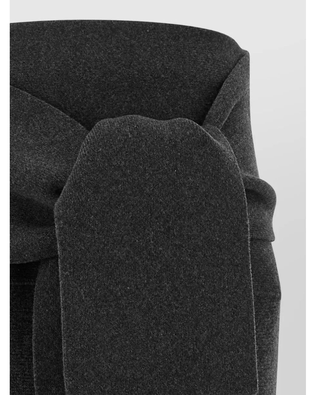 Jacquemus Black Cashmere-Blend High-Rise Midi Knit Skirt
