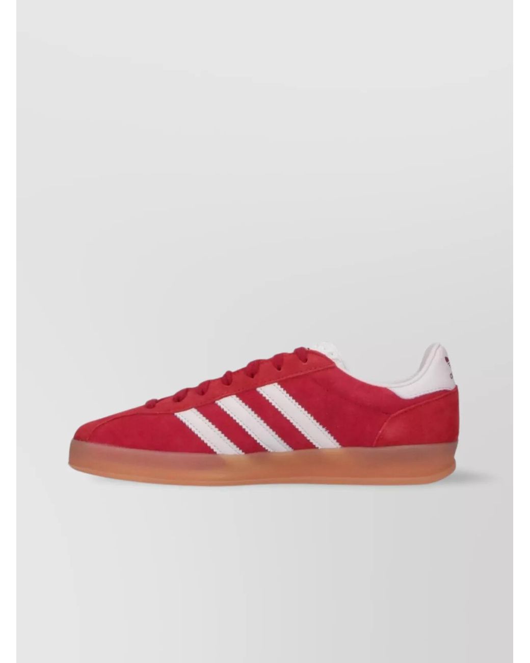 Adidas Red Leather Low Top Sneakers for men