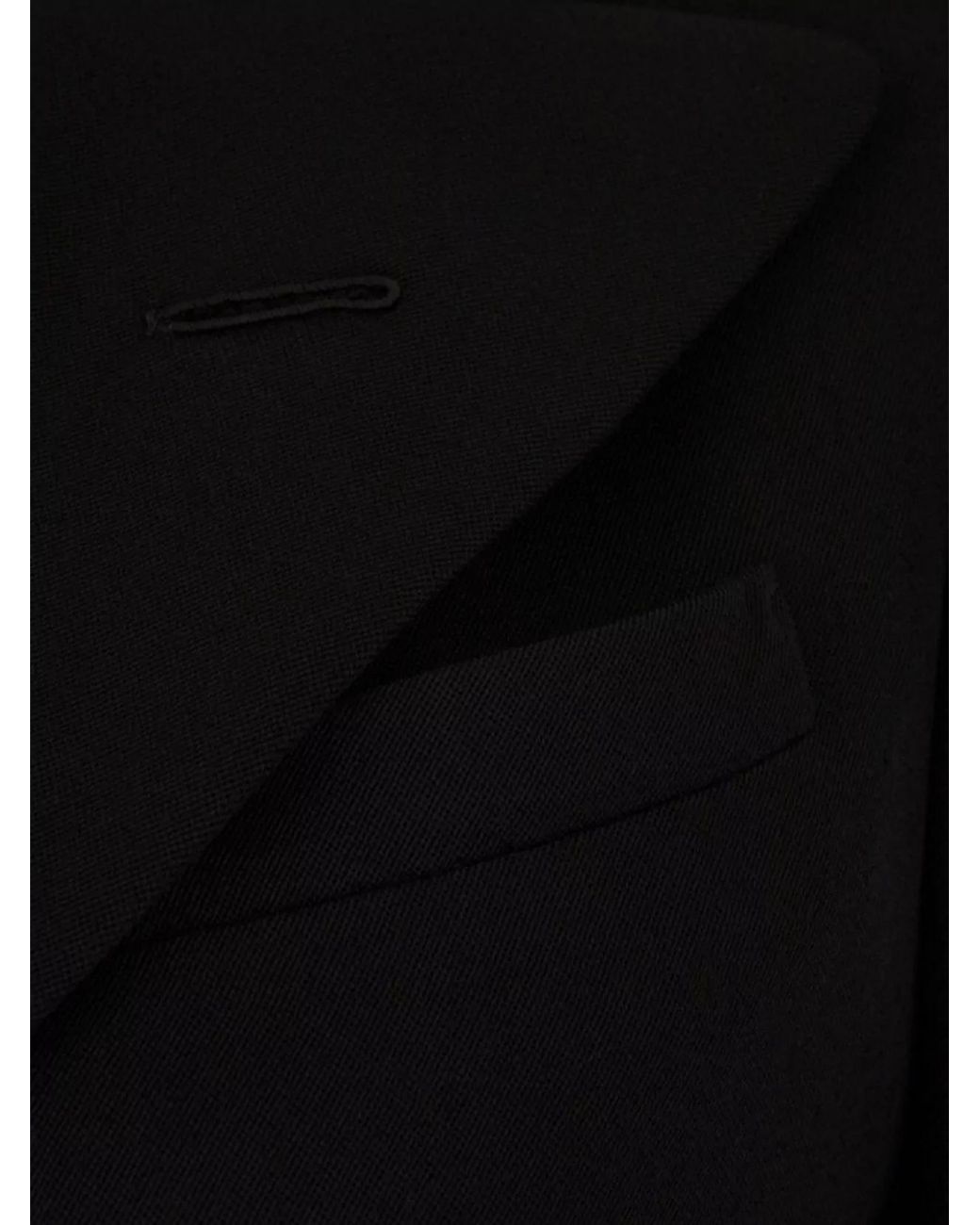 Maison Margiela Black Wool Double-Breasted Blazer
