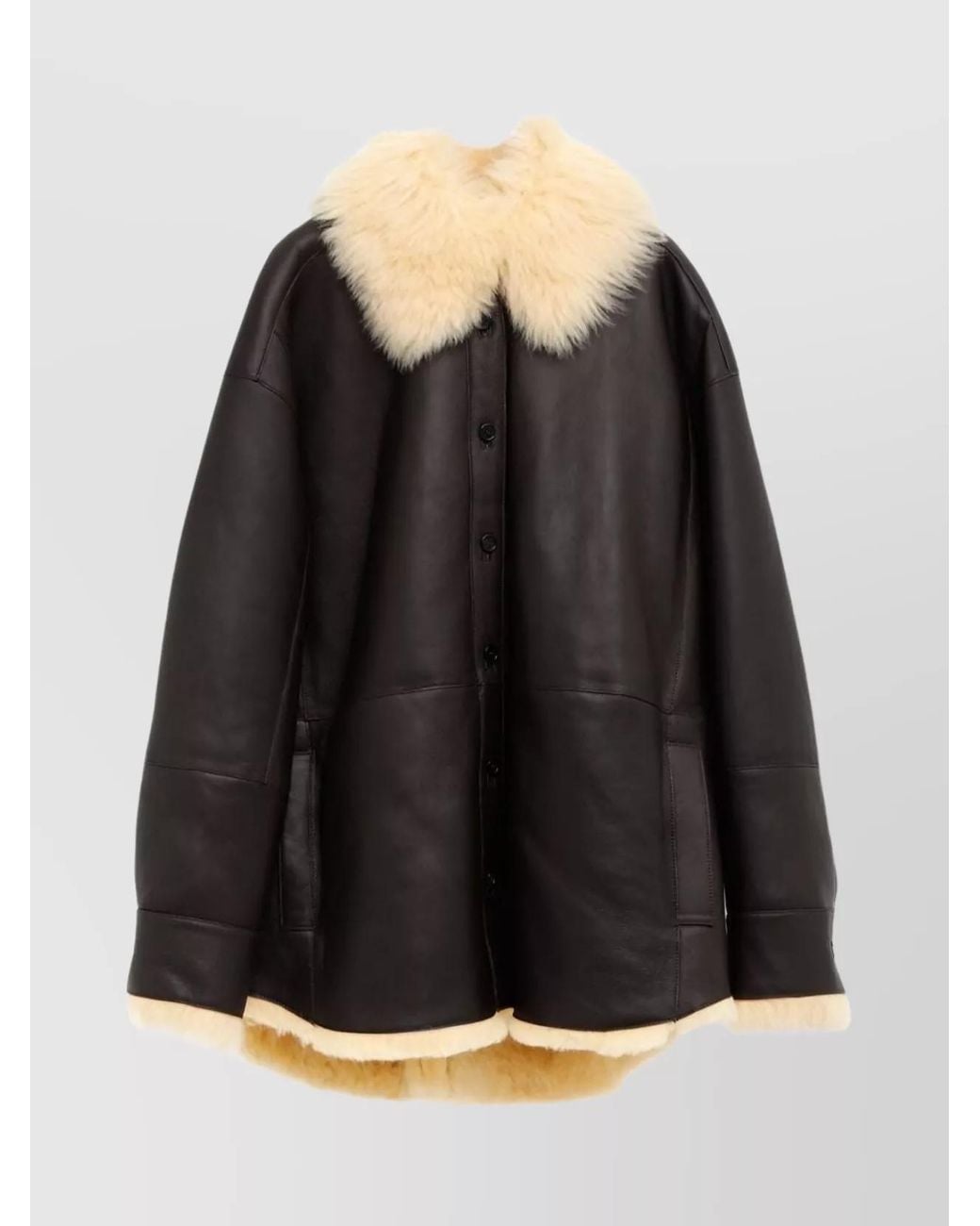 Acne Black Shearling Leather Jacket