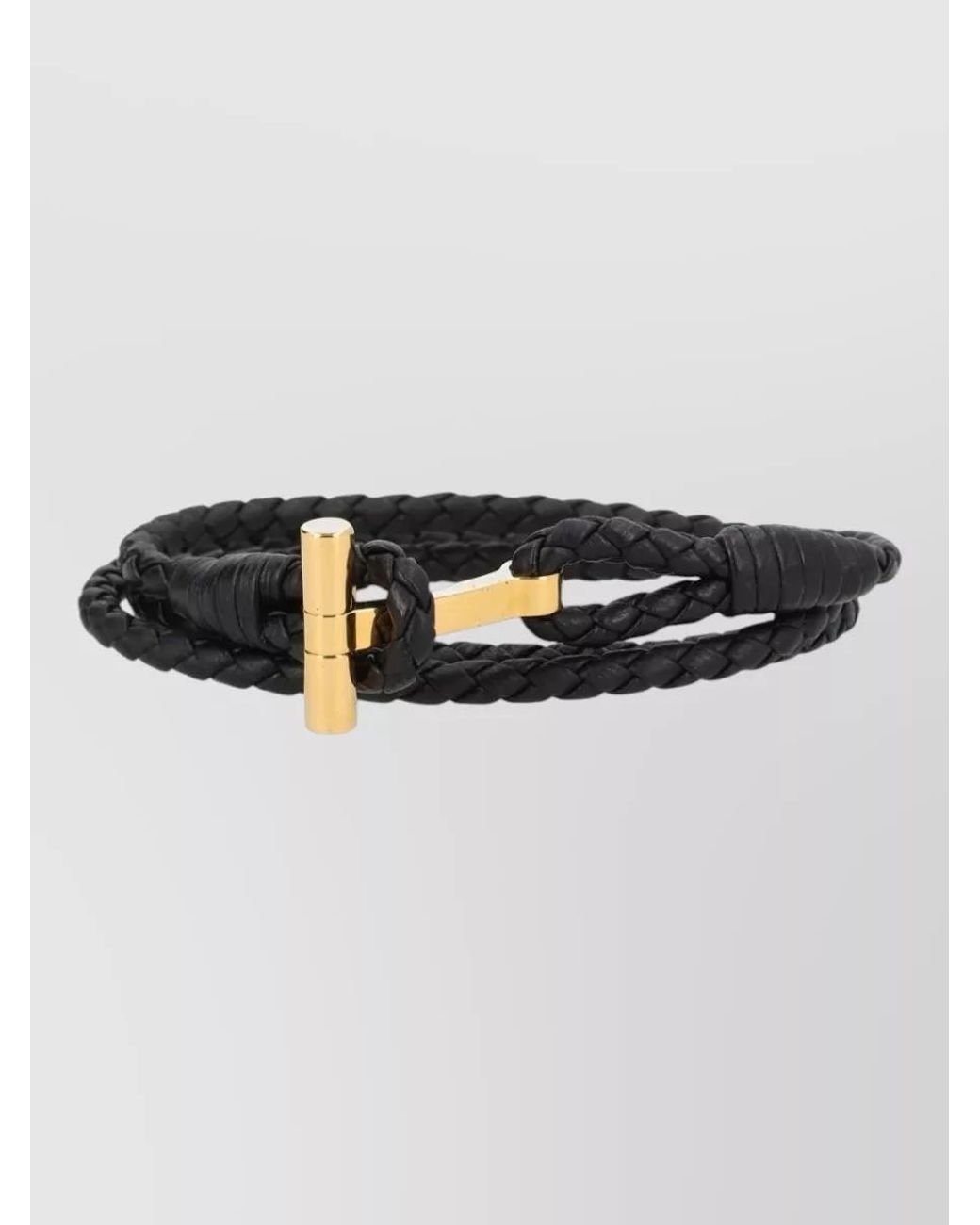 Tom Ford Multicolor Braided Leather Bracelet for men