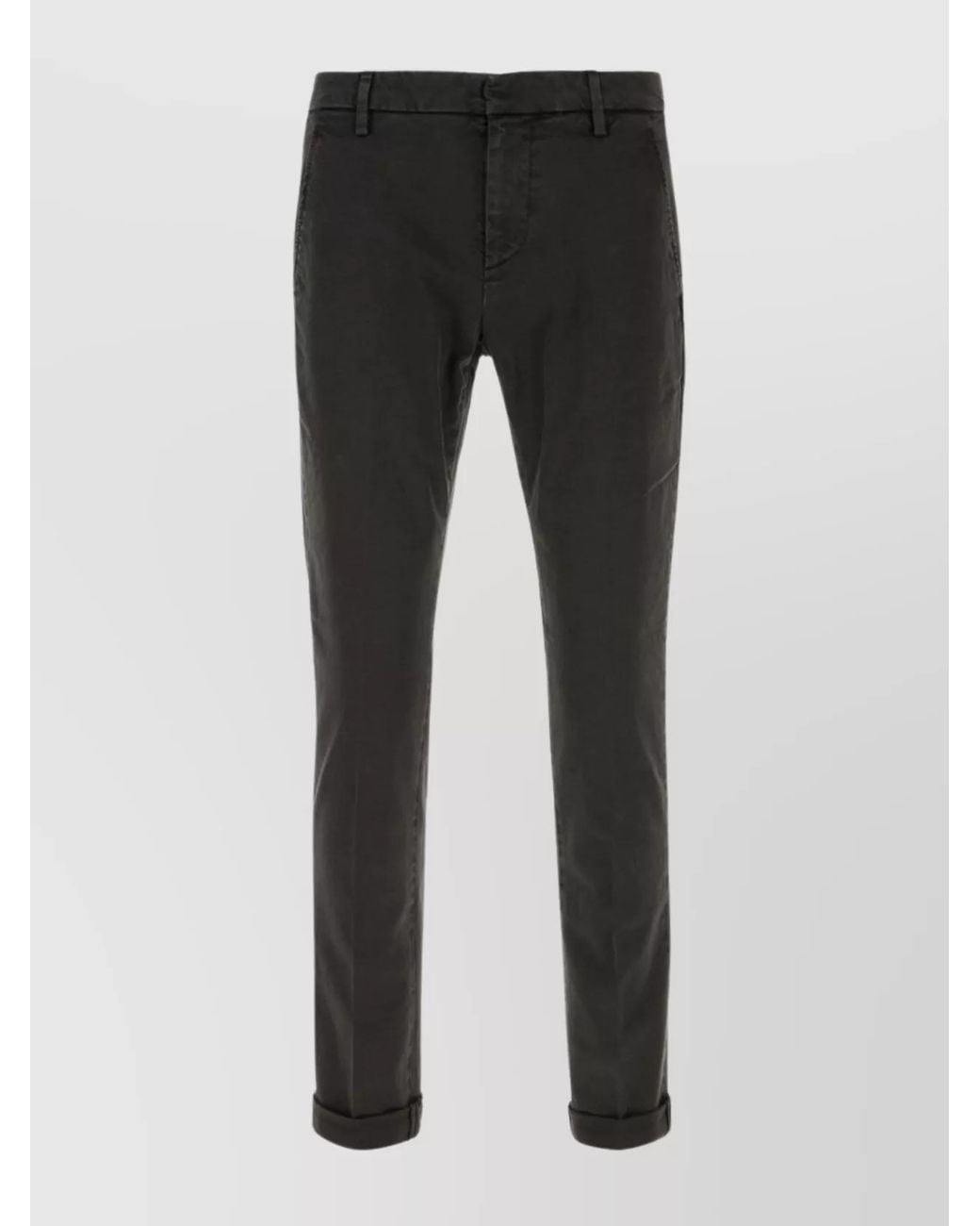 Dondup Black Regular-Fit Trousers for men