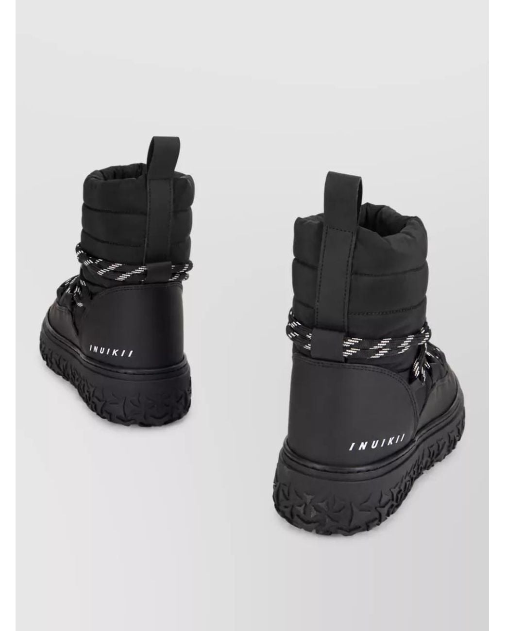 Inuikii Black Technical Fabric Ankle Boots