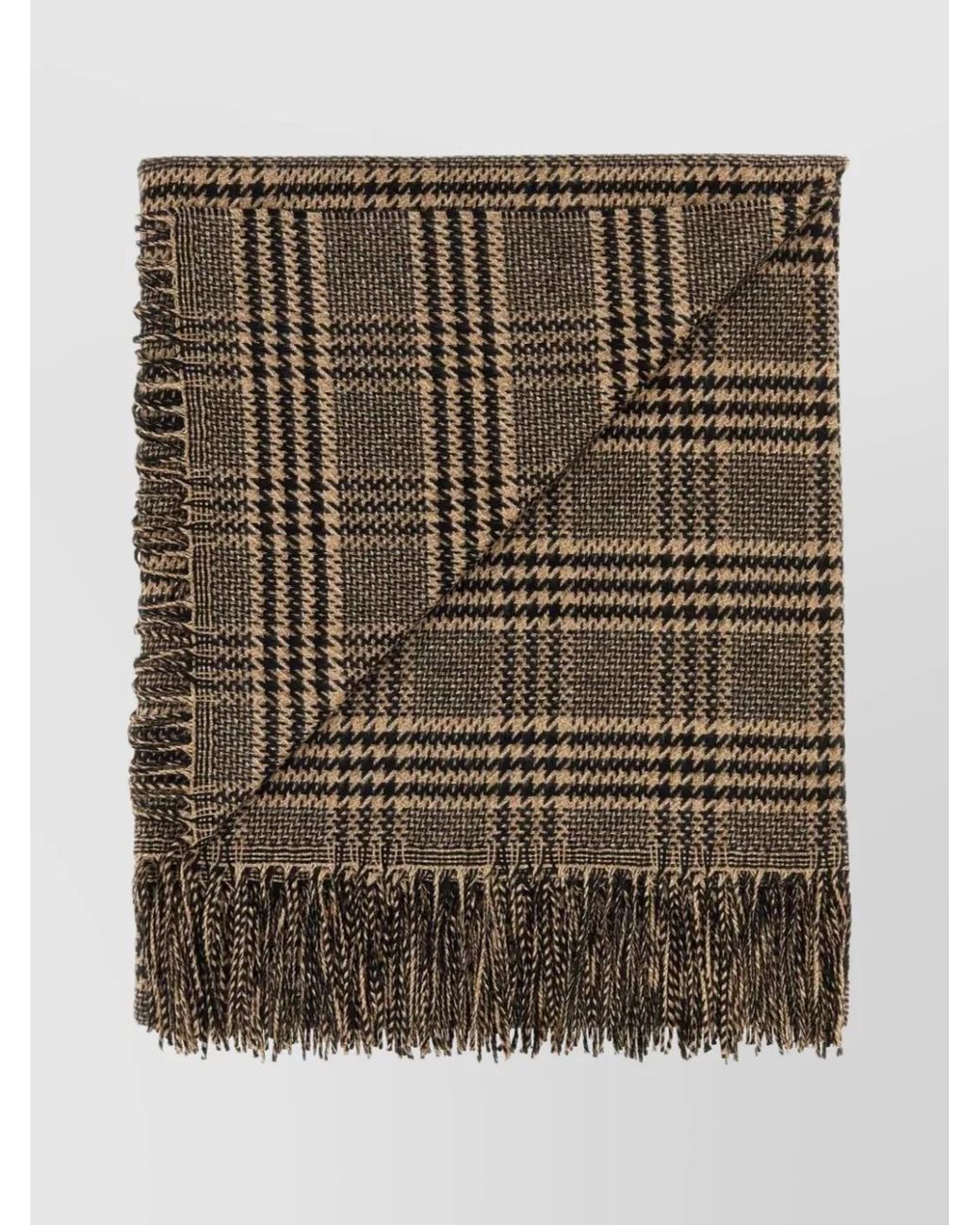 Saint Laurent Multicolor Embroidered Silk Cashmere Scarf