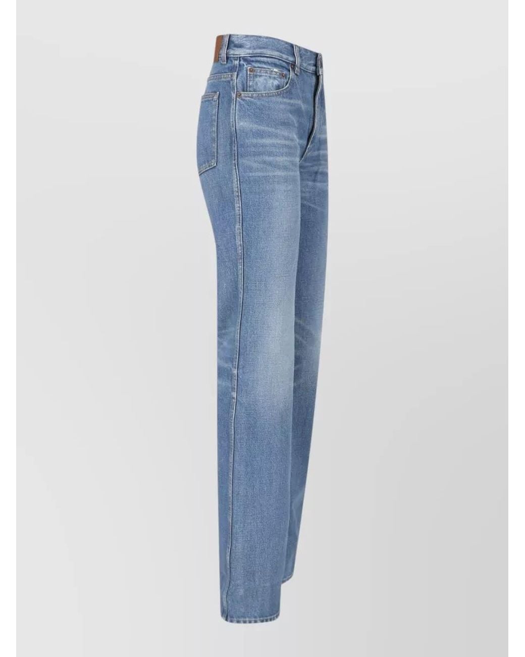 Chloé Blue Straight-Leg Trousers