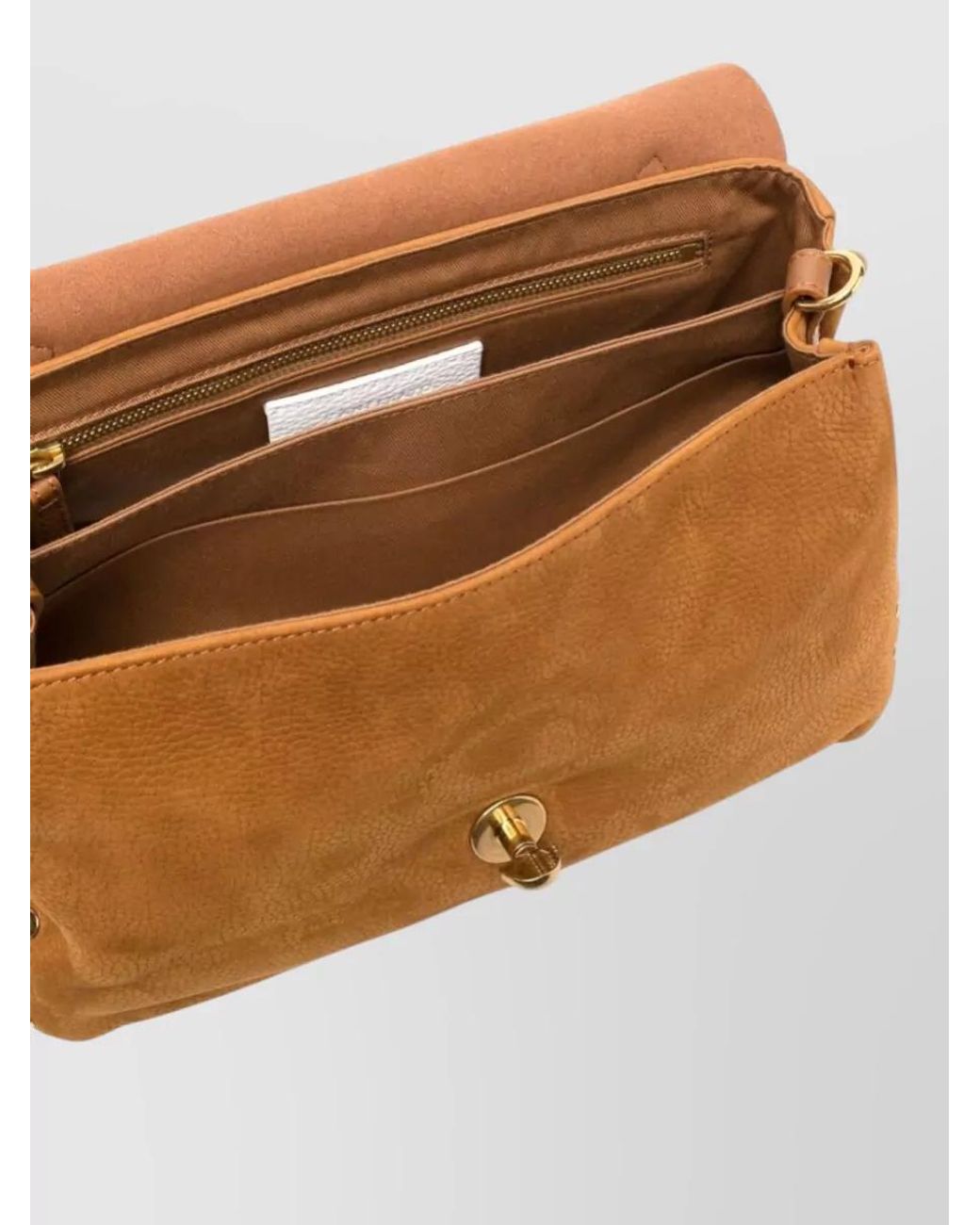 Zanellato Brown Suede Shoulder Bag
