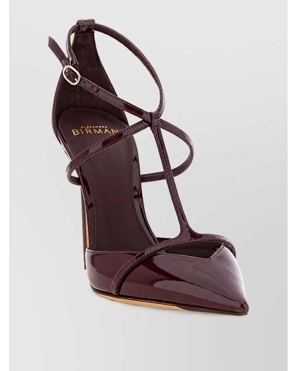 Alexandre Birman Multicolor Patent Leather T-Strap Pumps