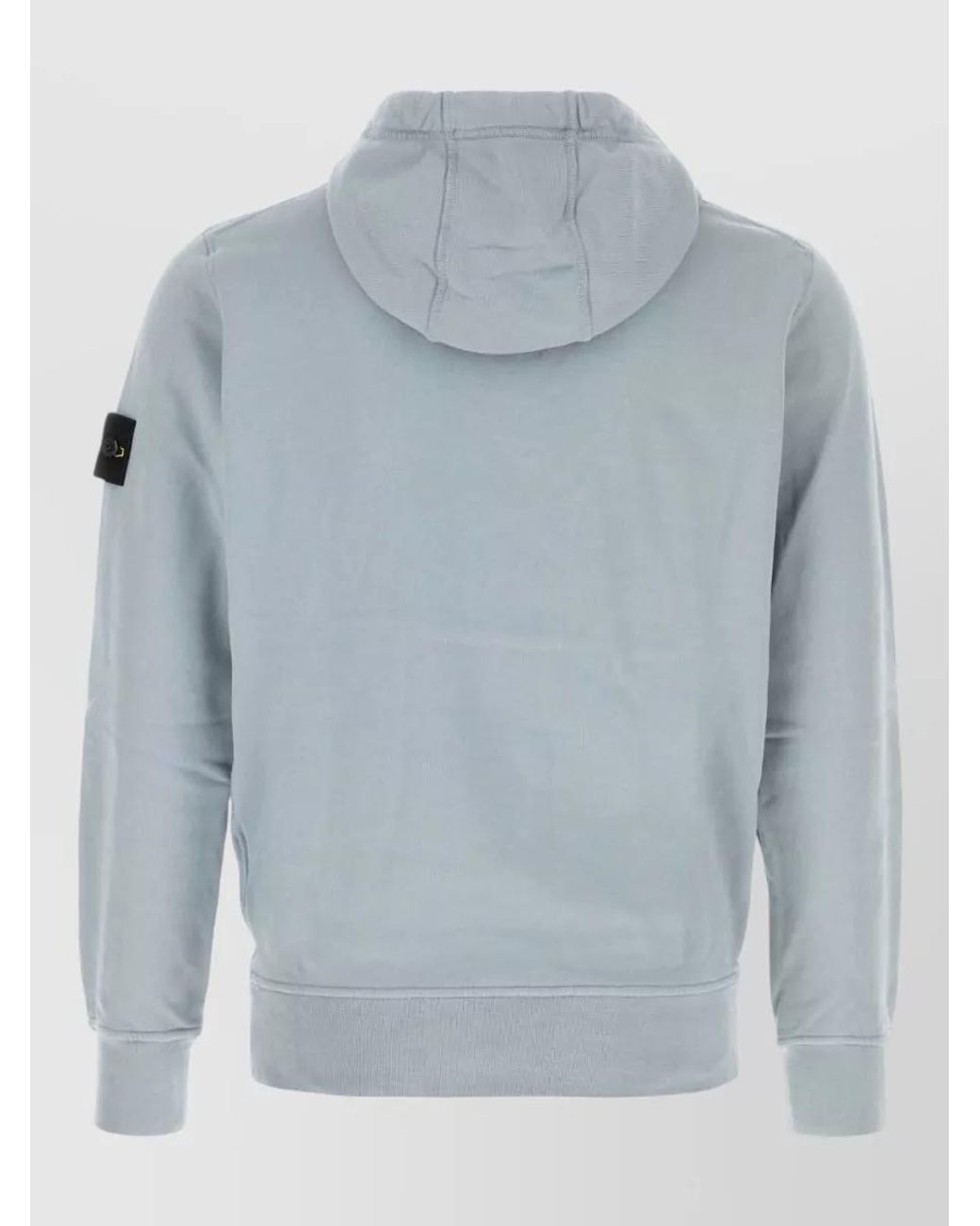 Stone Island Blue Cotton Regular-Fit Hoodie for men