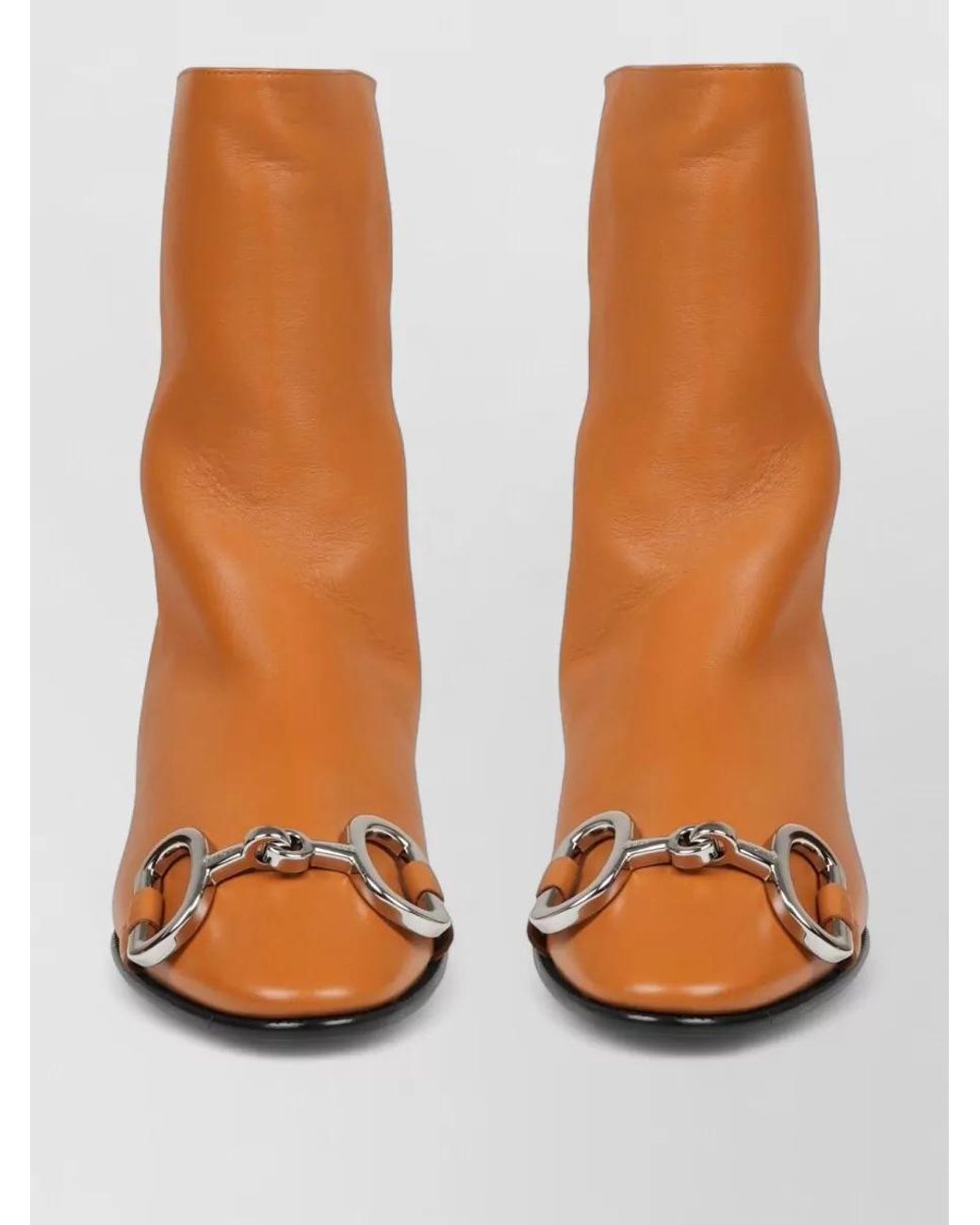Céline Orange Leather Boots