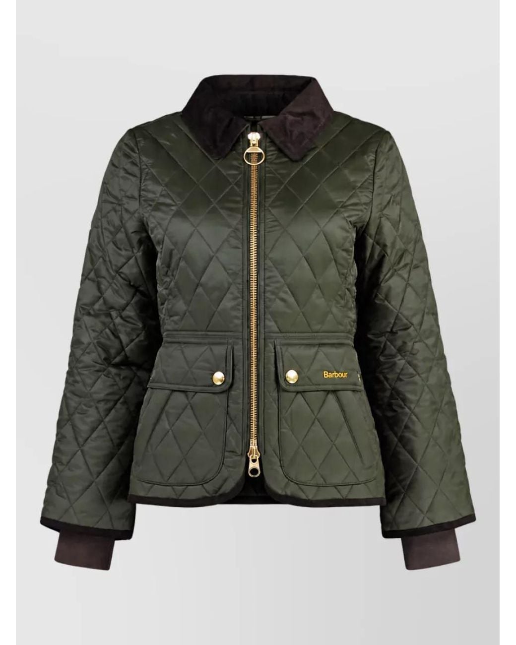 Barbour Green Quilted Puffer Jacket