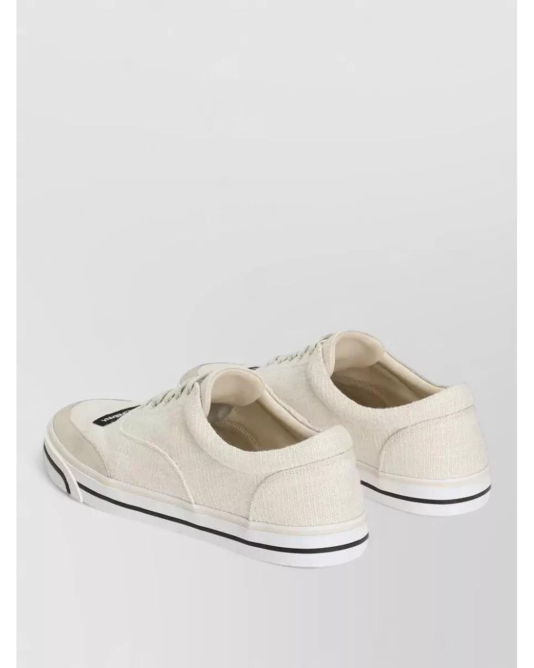 Dolce & Gabbana Natural Linen Low-Top Sneakers for men