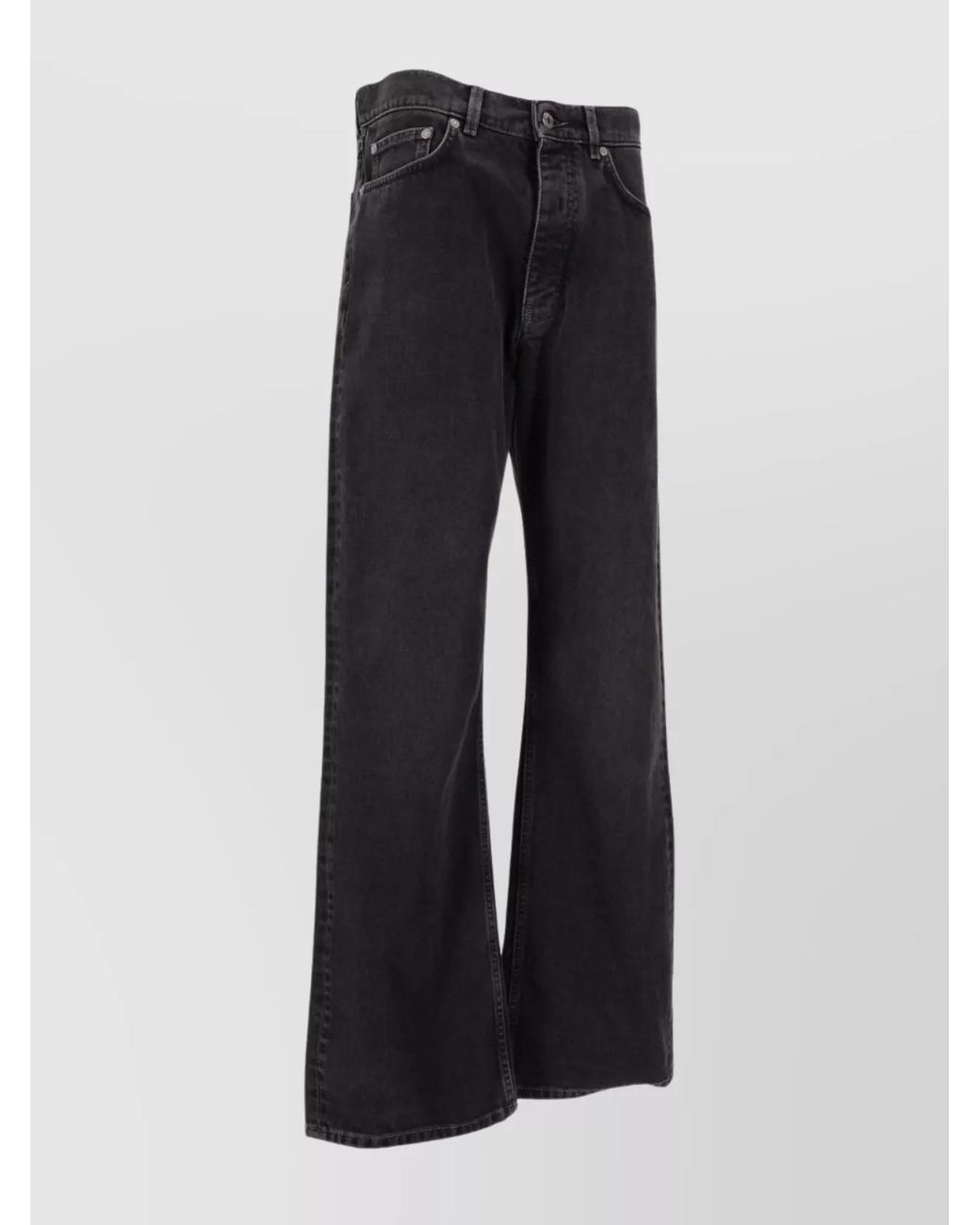 Off-White c/o Virgil Abloh Blue Cotton Wide-Leg Jeans for men