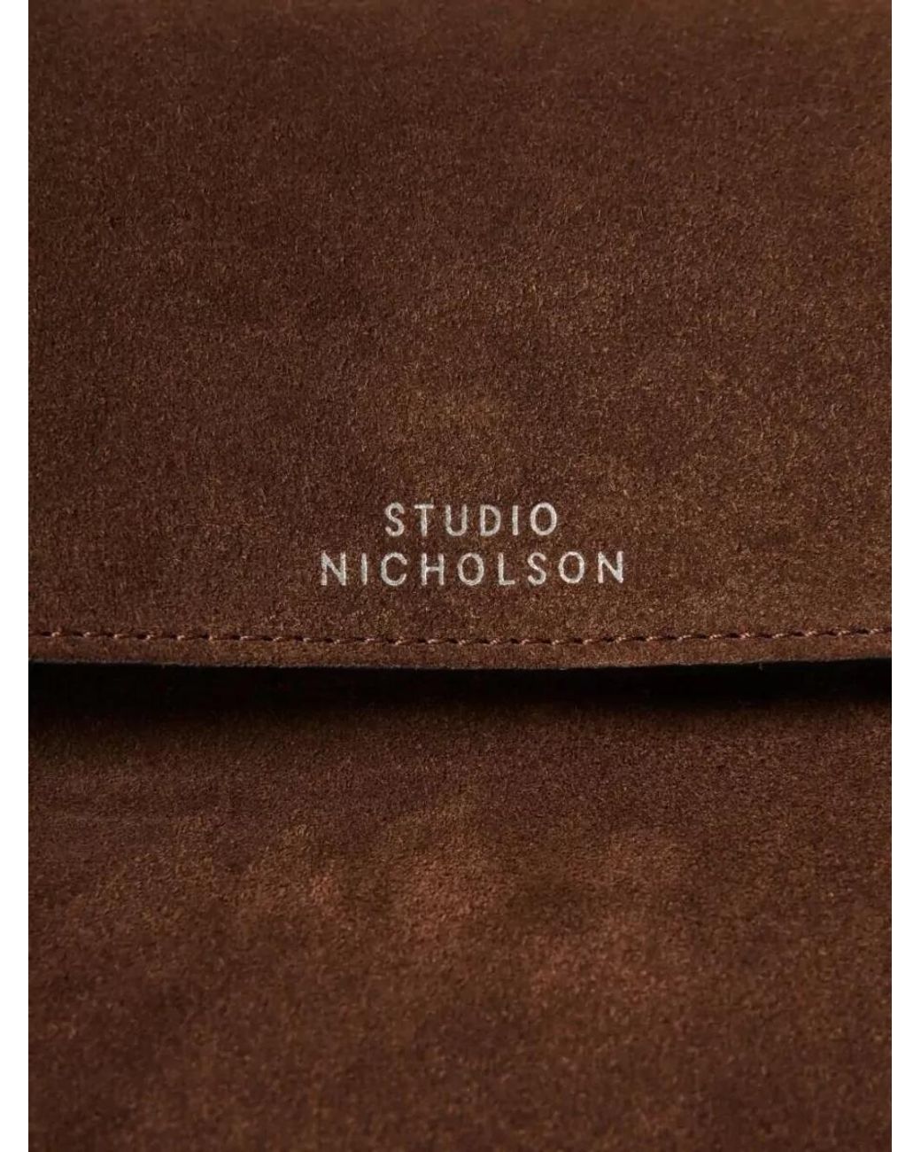 Studio Nicholson Brown Calf Leather Shoulder Bag
