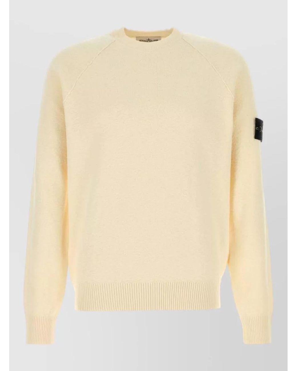 Stone Island Natural Cotton Crew Neck Sweater for men