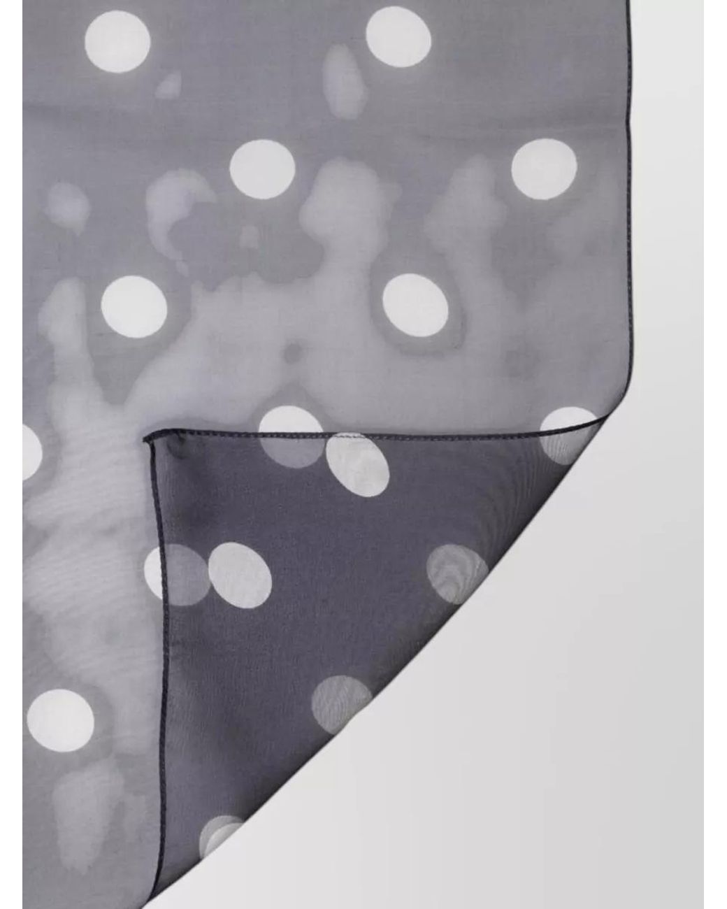 Dolce & Gabbana Gray Silk Polka-Dot Square Scarf for men