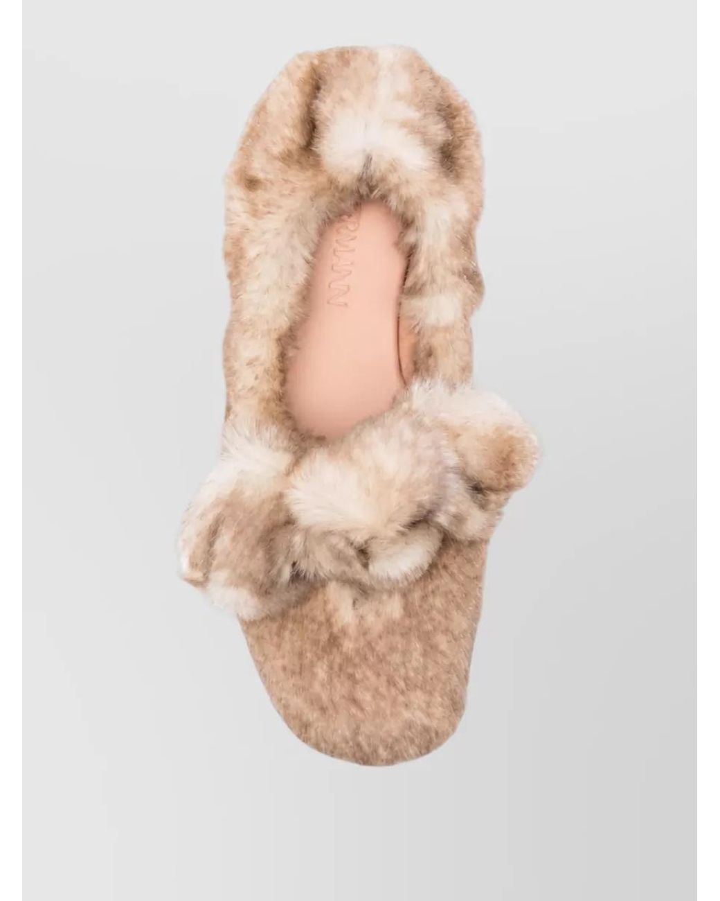 Zimmermann Natural Shearling Carousel Slippers