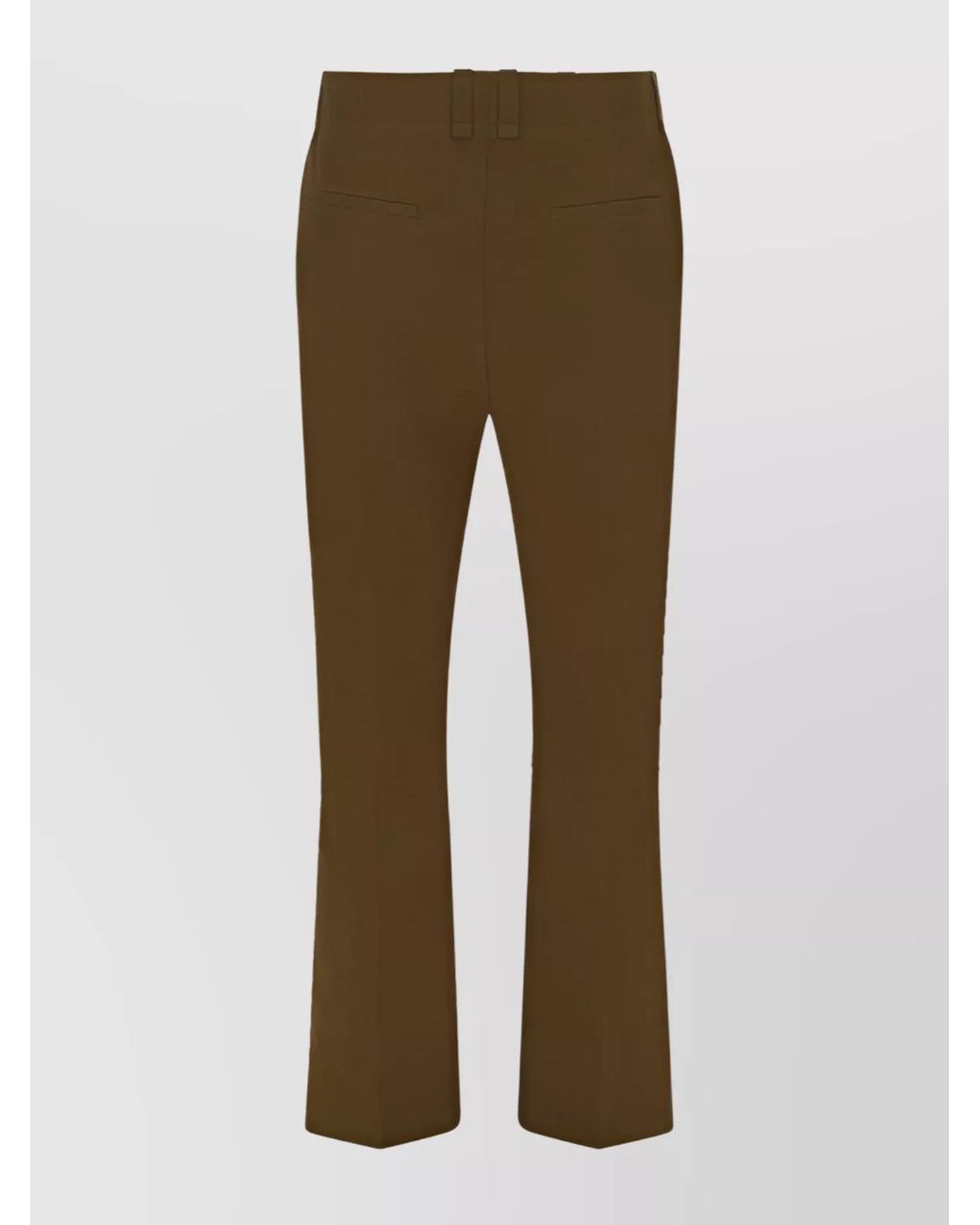 Saint Laurent Natural Cotton Straight-Leg Trousers