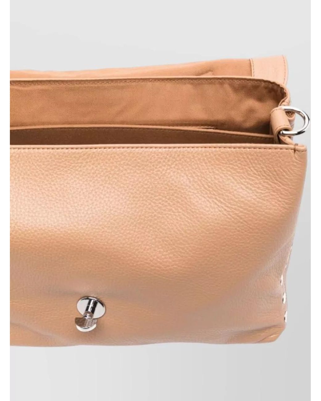 Zanellato Natural Calf Leather Top Handle Tote Bag