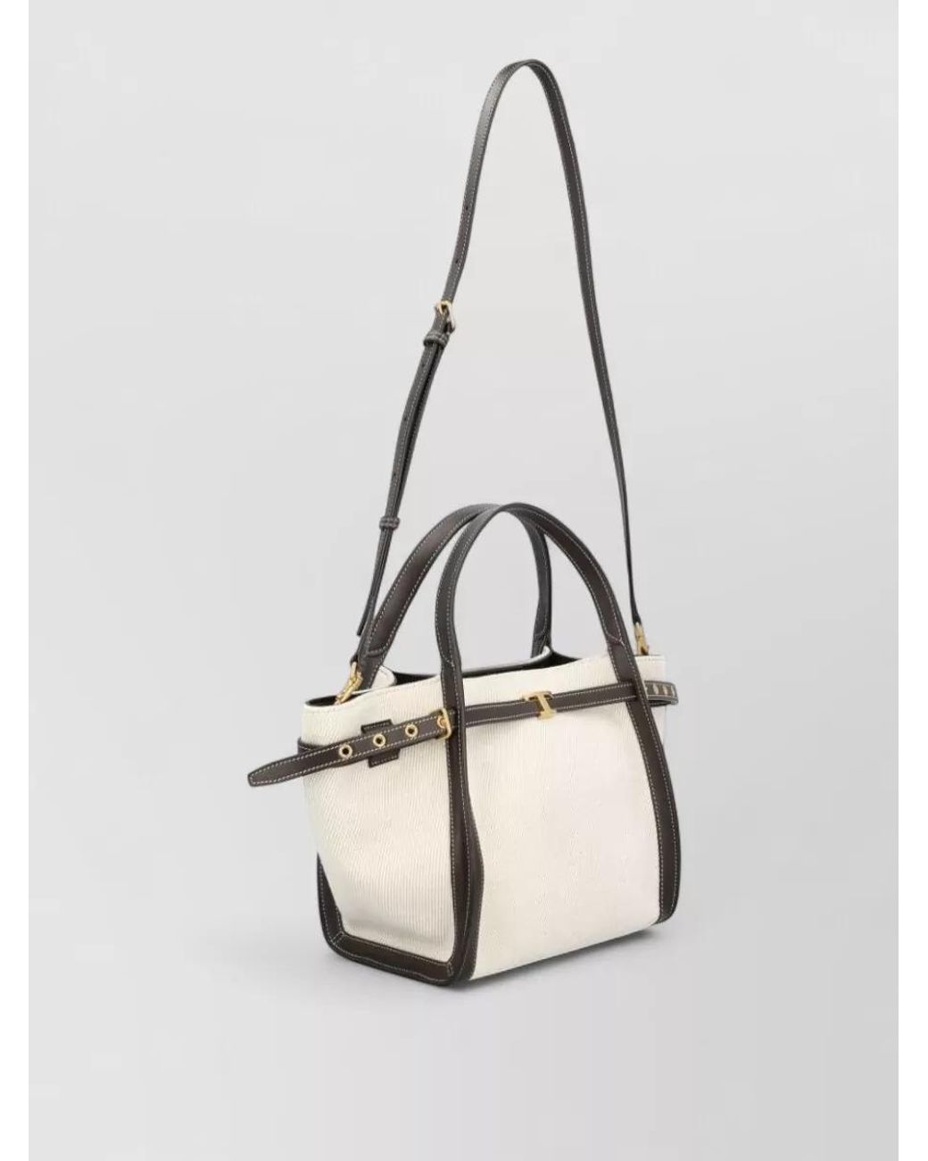 Tod's Metallic Small Leather Tote Bag