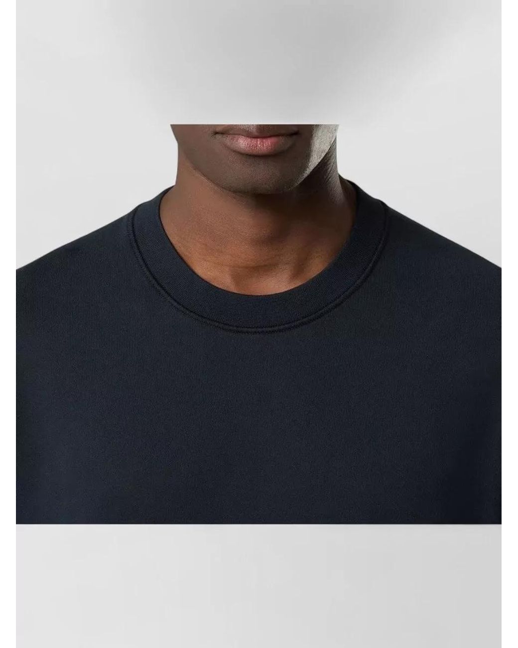 Stone Island Blue Cotton Crewneck Sweatshirt for men