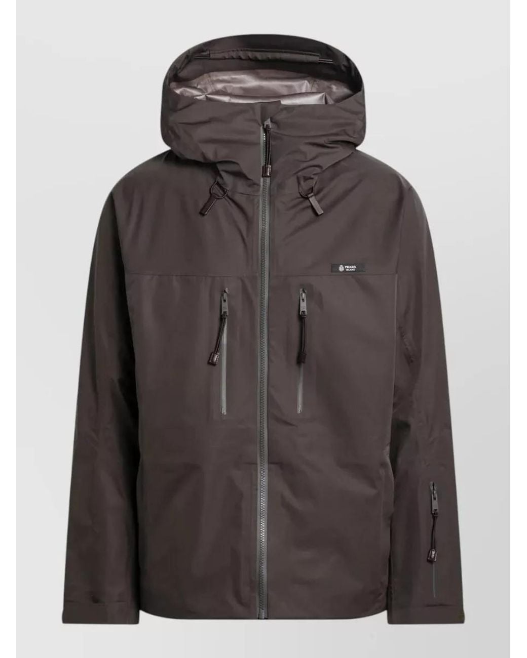 Prada Brown Hooded Jacket for men