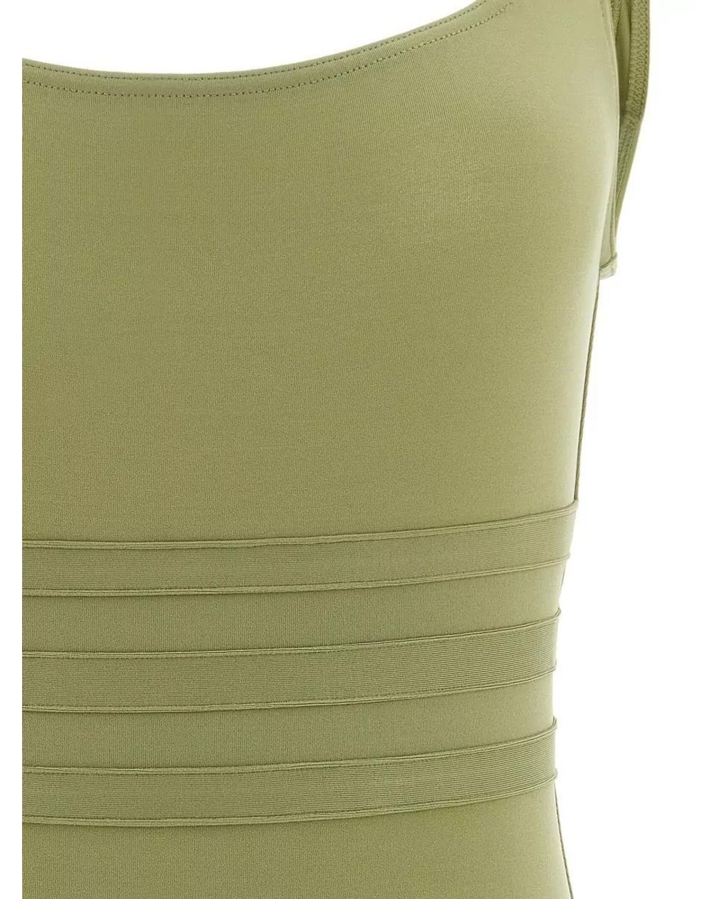 Eres Green Square-Neck One-Piece Swimsuit