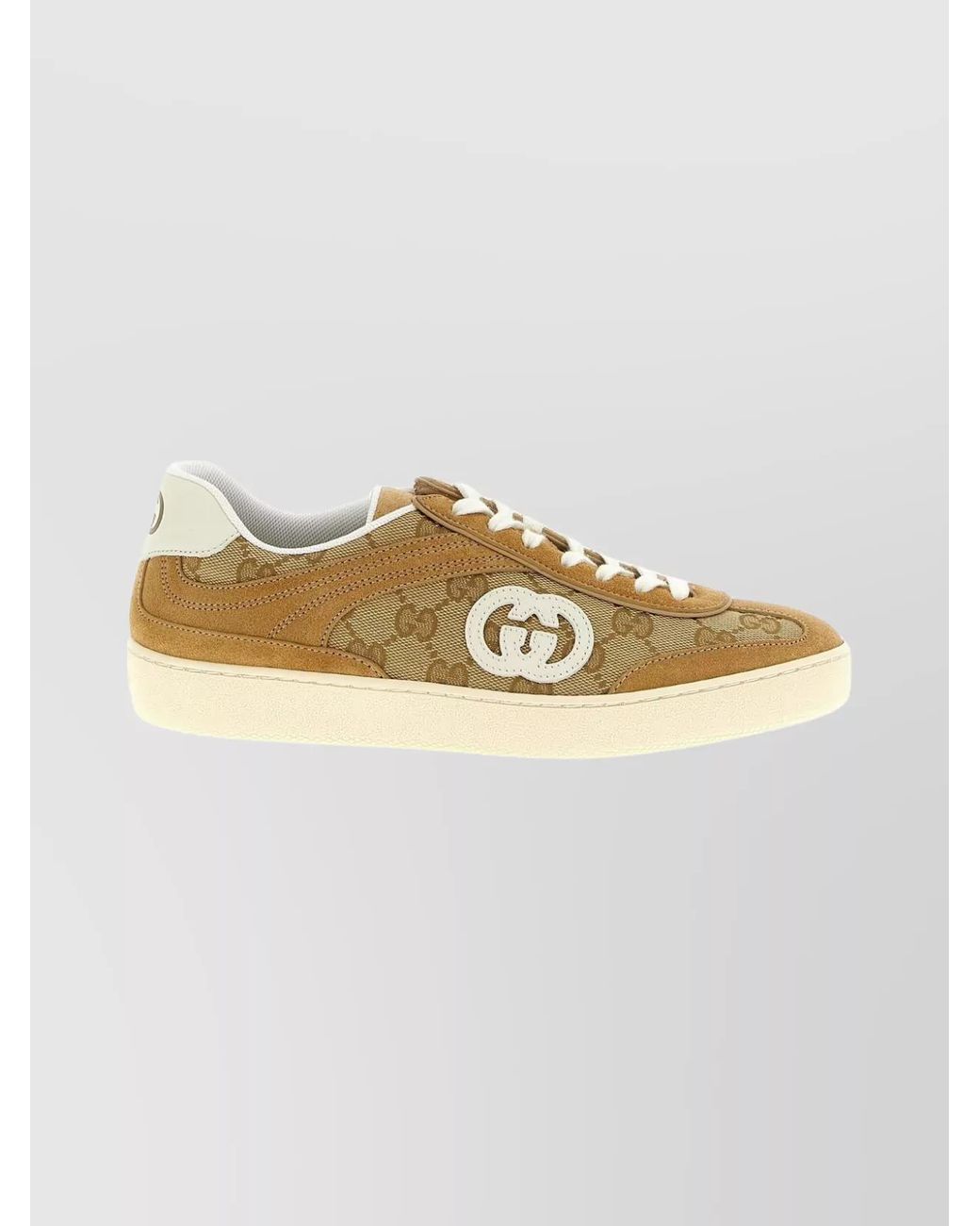 Gucci Multicolor Gg Fabric And Suede G75 Sneakers