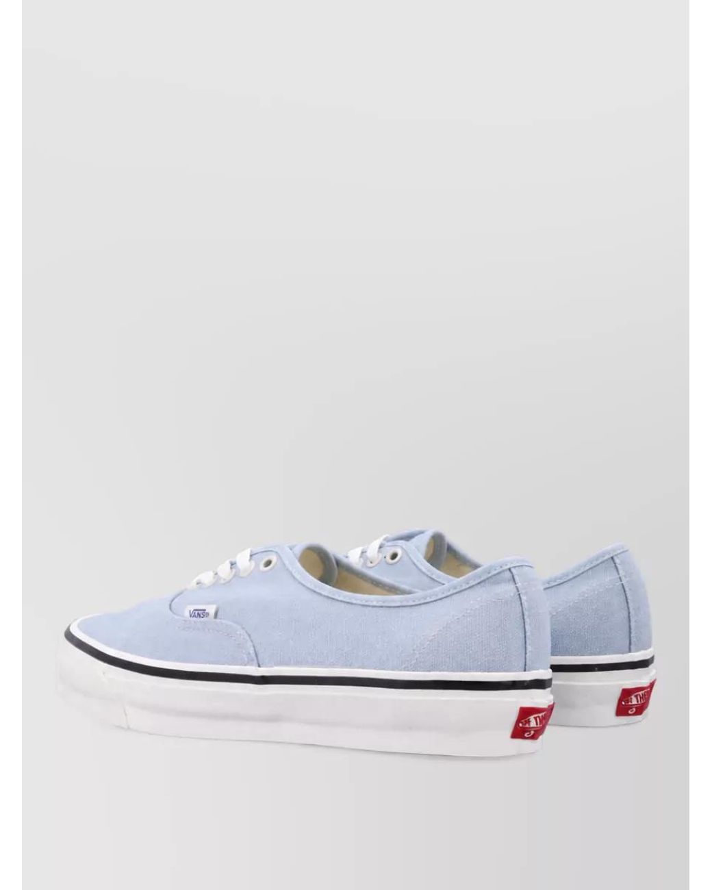 Vans White Canvas Lace-Up Sneakers