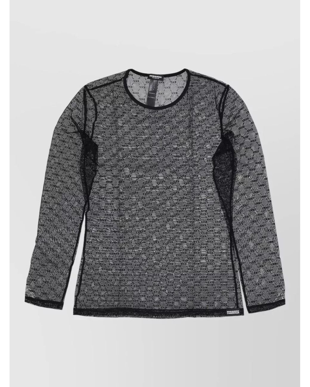 DSquared² Gray Long-Sleeve T-Shirt