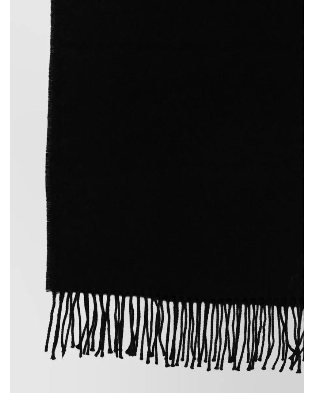 Emporio Armani Black Wool Hooded Scarf