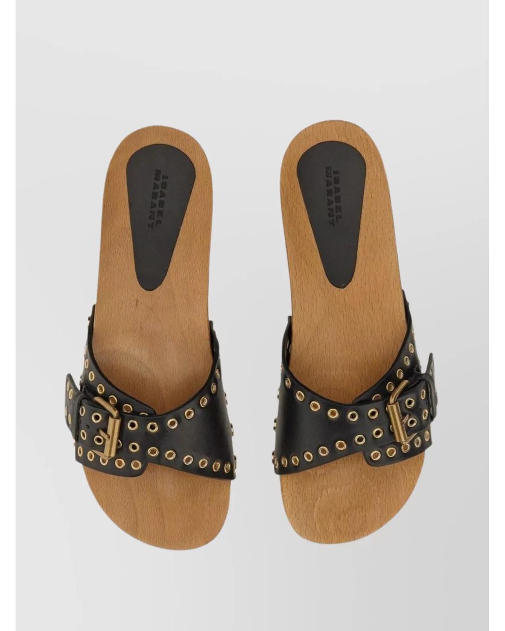 Isabel Marant Brown Leather Clogs