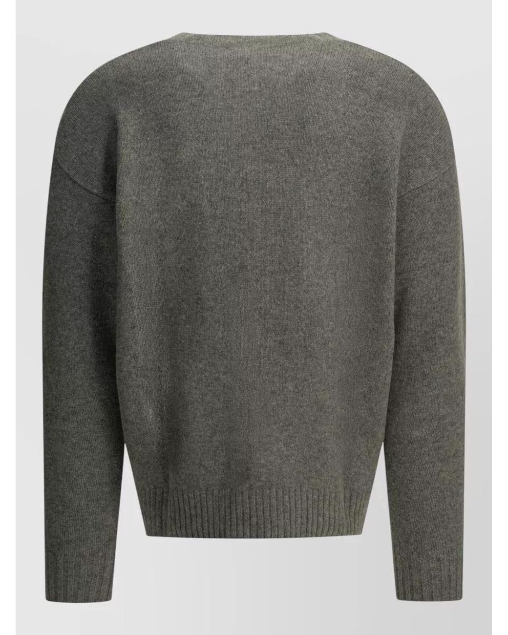 Polo Ralph Lauren Gray Wool Cashmere Crew-Neck Sweater for men