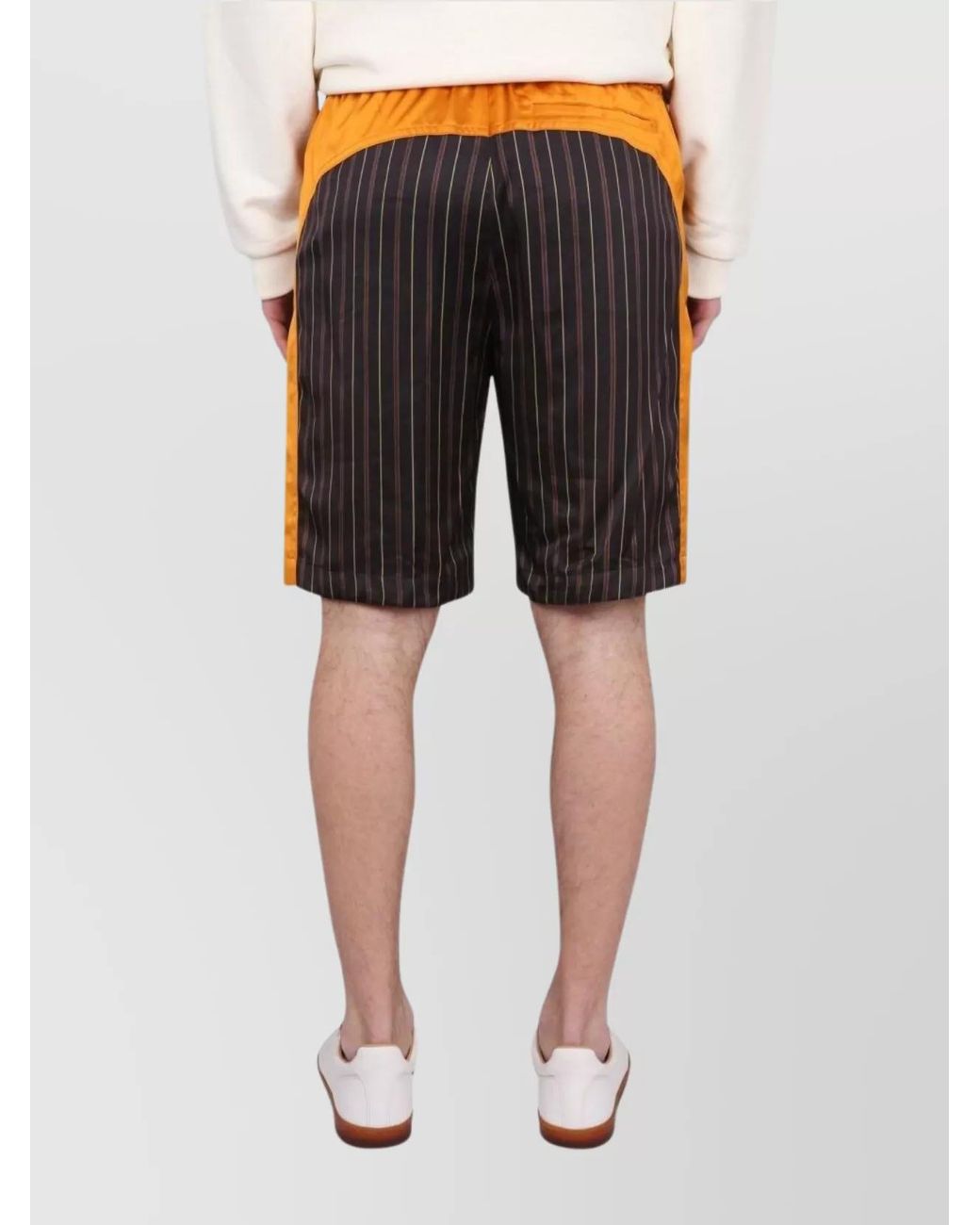 Dries Van Noten Red Viscose Bermuda Shorts for men