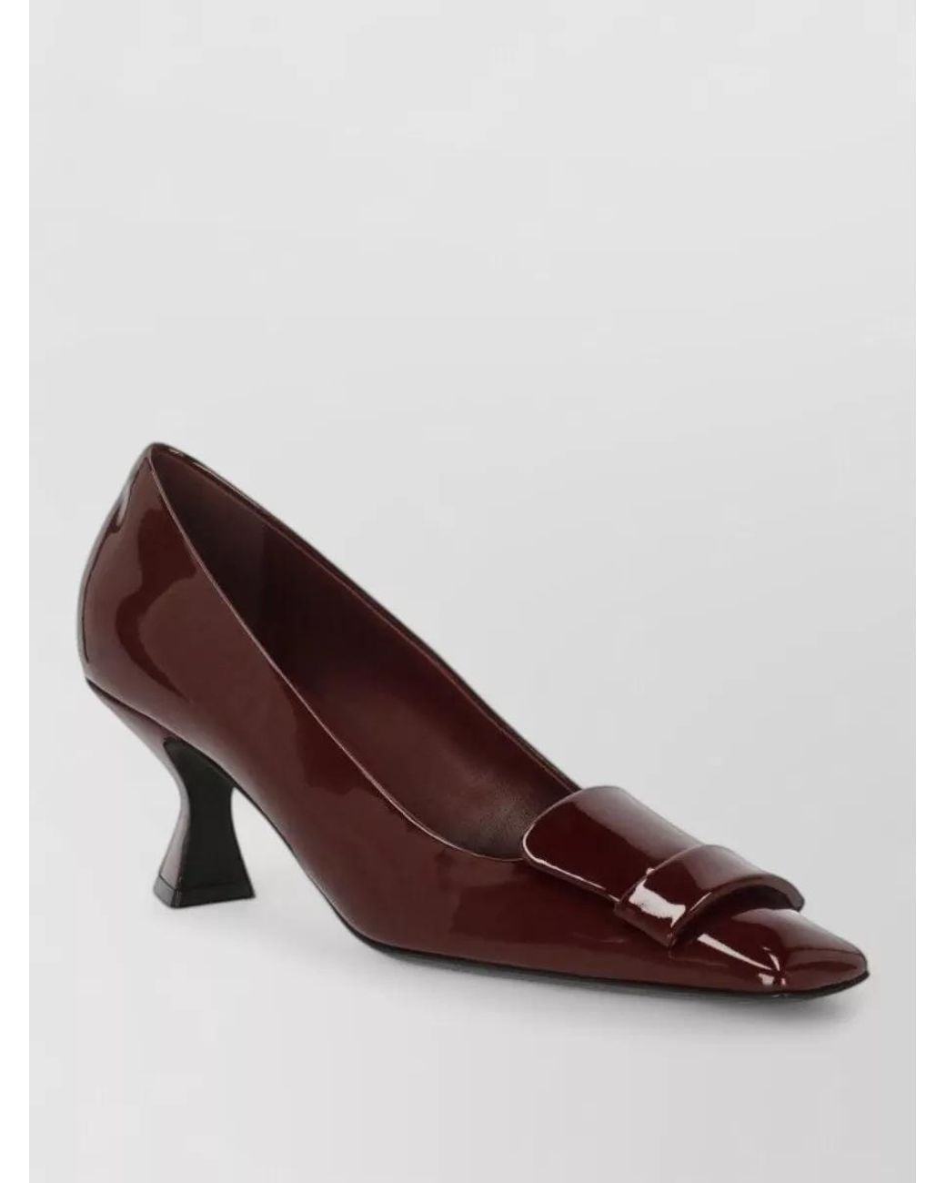 Sergio Rossi Brown Patent Leather High Heel Pumps