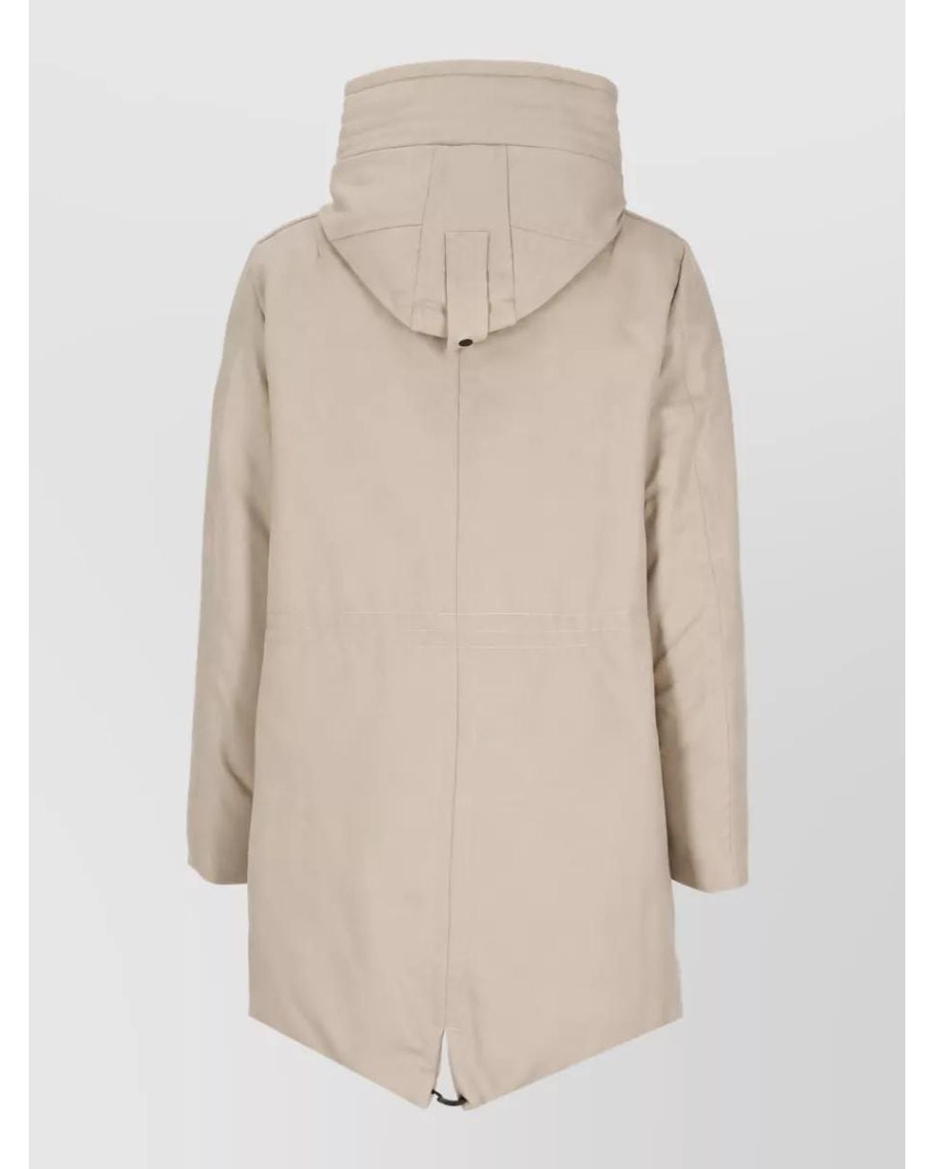 Peuterey Natural Kasa Hooded Long Down Jacket for men