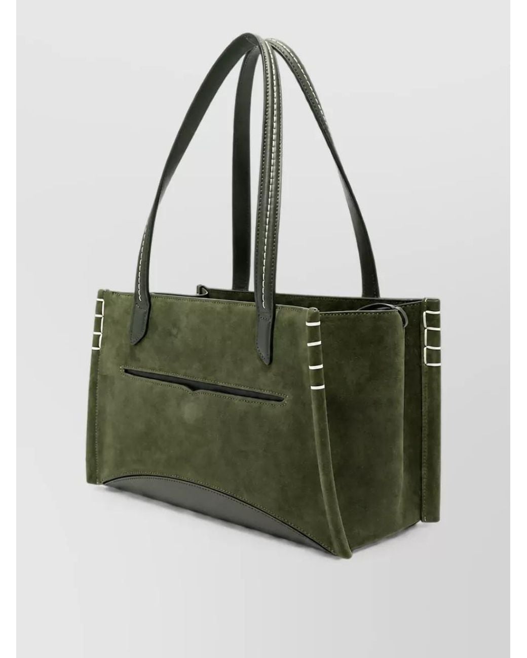 J.W. Anderson Green Loafer Bag Suede Shoulder Bag