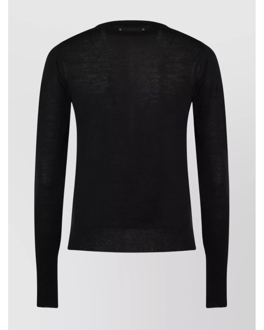 Golden Goose Deluxe Brand Black Fine-Knit Wool Crew-Neck Jumper